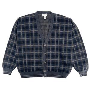 90s plaid cardigan sweater 1990s vintage